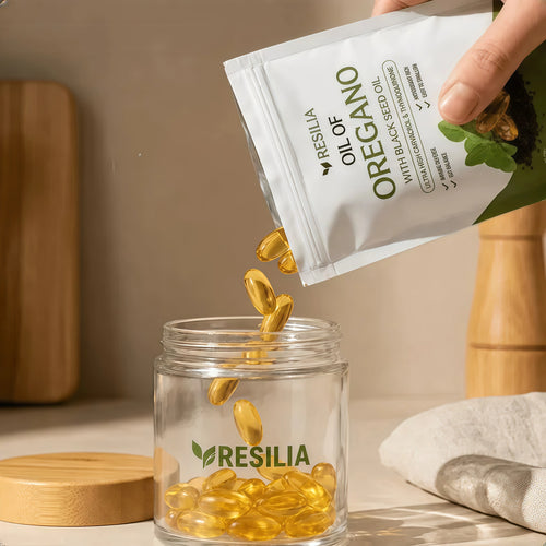 Resilia Oil Of Oregano Softgels with Black Seed Oil - 60 Softgels